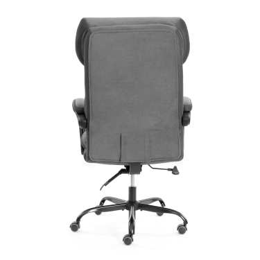 Кресло руководителя Tetchair Chief metalBL велюр/ткань, серый, 29/TW-12