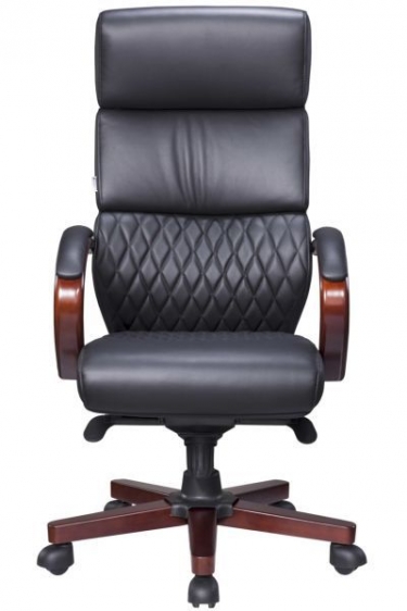 Стул руководителя Everprof Everprof President Wood Кожа Черный