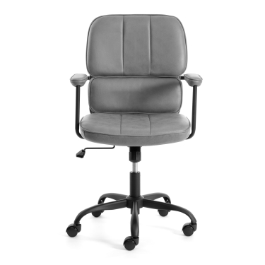 Кресло Tetchair ALPHA иск. замша, Grey Cерый