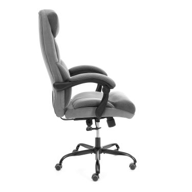 Кресло руководителя Tetchair Cambridge metalBL велюр/ткань, серый, 29/12