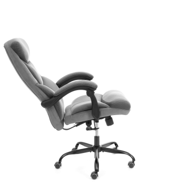 Кресло руководителя Tetchair Cambridge metalBL велюр/ткань, серый, 29/12