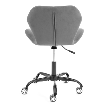 Кресло офисное Tetchair SELFI metalBL велюр, серый, 29