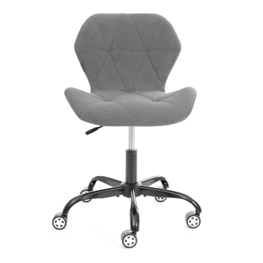 Кресло офисное Tetchair SELFI metalBL велюр, серый, 29
