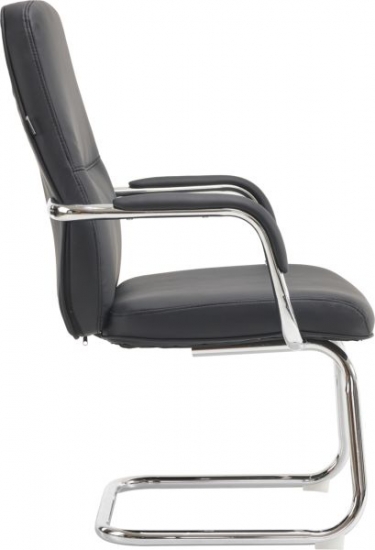 Кресло для посетителей Everprof Everprof Vesta CF Экокожа Черный