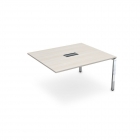 Стол системы БЭНЧ, переговорный, конечный ALSAV GLOSS LINE НСПК-О.927 Ivory