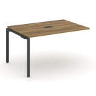 Проходной наборный элемент переговорного стола Рива CONCEPT CN.NPRG-011 Сандал Янтарный Антрацит