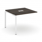 Проходной наборный элемент переговорного стола Рива CONCEPT CN.NPRG-011 Дуб Мали Белый