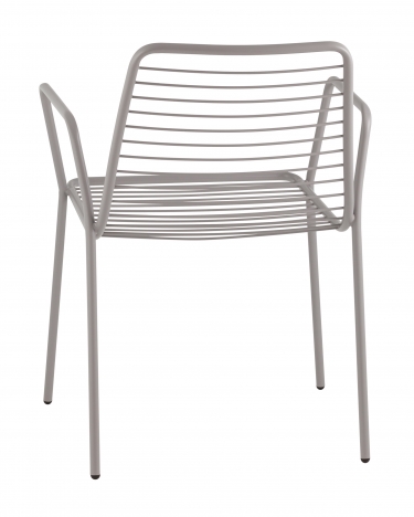 Стул Stool Group Дели с подлокотниками металл серый