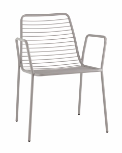 Стул Stool Group Дели с подлокотниками металл серый