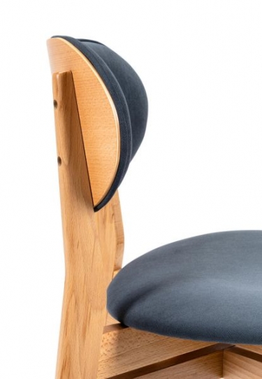 Стул R-home Rasmus Diag grey/нат.бук