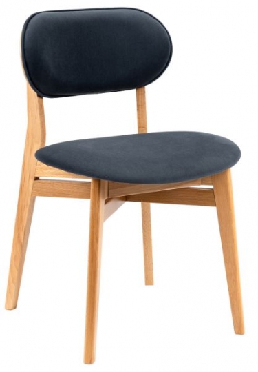 Стул R-home Rasmus Diag grey/нат.бук