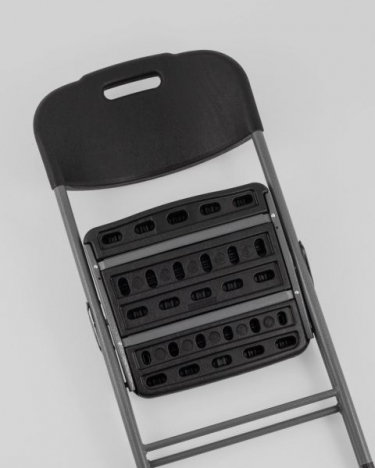 Стул складной Stool Group банкетный черный пластиковый