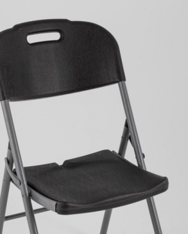 Стул складной Stool Group банкетный черный пластиковый