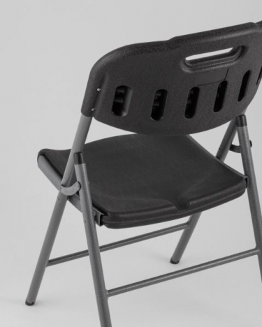 Стул складной Stool Group банкетный черный пластиковый