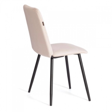 Стул обеденный Tetchair Asti 2 шт. в упаковке TREND, велюр, бежевый/черный, 7, 50х55х93