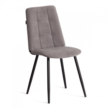 Стул обеденный Tetchair Asti 2 шт. в упаковке TREND, велюр, серый/чёрный, 29, 50х55х93