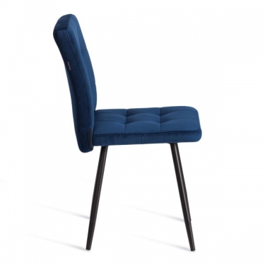 Стул обеденный Tetchair Medeo 2 шт. в упаковке LT, велюр, Blue синий, 45х56х89 см