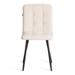 Стул обеденный Tetchair Medeo 2 шт. в упаковке LT, велюр, молочный/черный, 4, 45х56х89 см