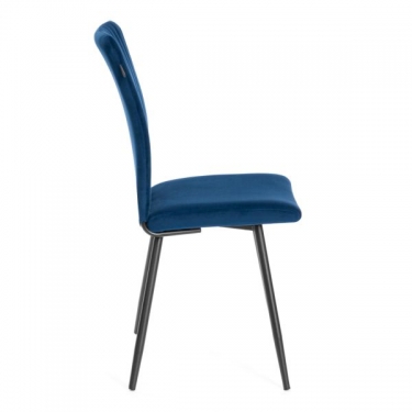Стул обеденный Tetchair Monte Carlo 2 шт. в упаковке TREND, велюр, Blue синий, 49х51х93 см