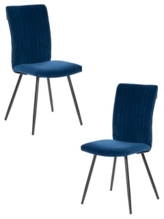 Стул обеденный Tetchair Monte Carlo 2 шт. в упаковке TREND, велюр, Blue синий, 49х51х93 см