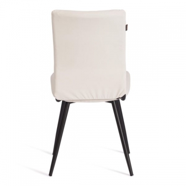 Стул обеденный Tetchair Monte Carlo 2 шт. в упаковке TREND, велюр, молочный/черный, 4, 49х51х93 см