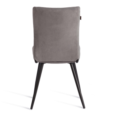 Стул обеденный Tetchair Monte Carlo 2 шт. в упаковке TREND, велюр, серый/черный, 29, 49х51х93 см