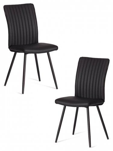 Стул обеденный Tetchair Monte Carlo 2 шт. в упаковке TREND, экокожа , черная, 49х51х93 см