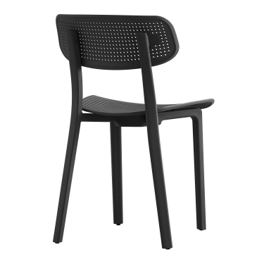 Стул Tetchair JOLLY mod. XRB-096-B2 пластик, черный black, 46 х 50,5 х 78 см