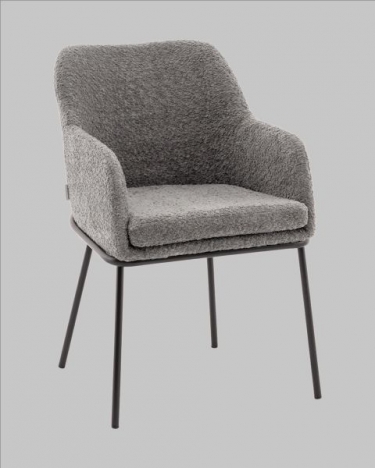 Стул с подлокотниками Stool Group Кози new ткань букле темно-серый