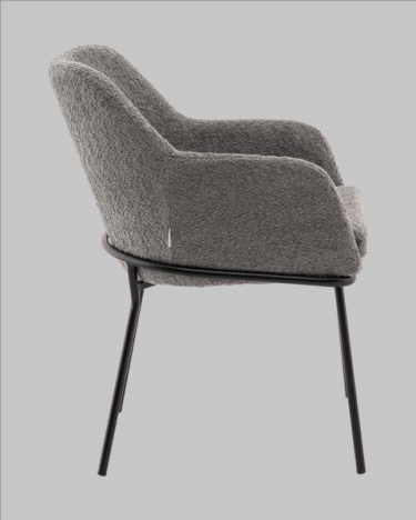 Стул с подлокотниками Stool Group Кози new ткань букле темно-серый