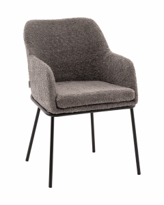 Стул с подлокотниками Stool Group Кози new ткань букле темно-серый