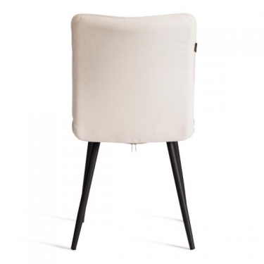 Стул обеденный Tetchair Bari 2 шт. в упаковке LT, велюр, молочный/черный, 4, 41х55х89 см