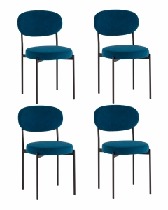 Стул Stool Group Бриф DD велюр синий 4 шт.