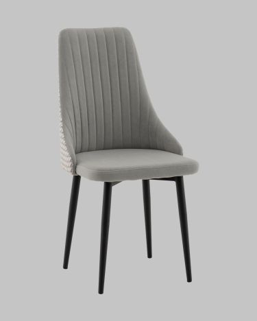 Стул Stool Group Касаденика велюр серый, спинка гобелен лошадки