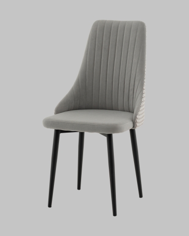 Стул Stool Group Касаденика велюр серый, спинка гобелен лошадки