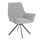 Кресло Tetchair Murano/Мурано опора 360, велюр/букле HYP, светло-серый