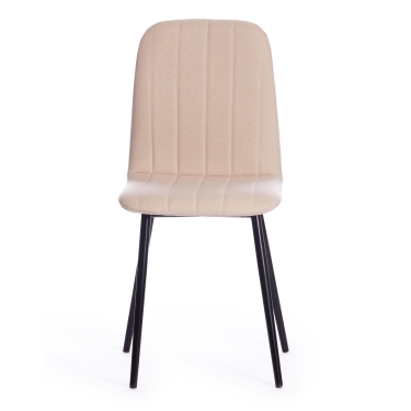 Стул Tetchair ARC / 1 шт. в упаковке ткань/металл, 46 х 52 х 88 см, бежевый 08/черный