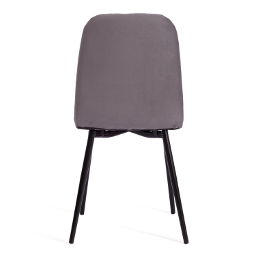 Стул Tetchair ARC / 1 шт. в упаковке Велюр/металл , 46 х 52 х 88 см, темно-серый/черный