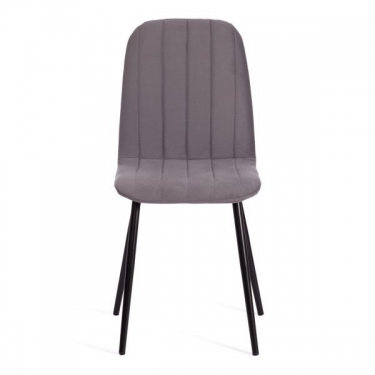 Стул Tetchair ARC / 1 шт. в упаковке Велюр/металл , 46 х 52 х 88 см, темно-серый/черный