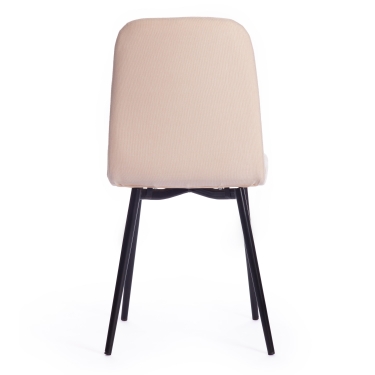 Стул Tetchair ARC / 2 шт. в упаковке ткань/металл, 46 х 52 х 88 см, бежевый 08/черный