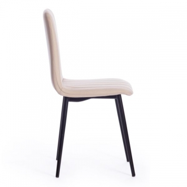 Стул Tetchair ARC / 2 шт. в упаковке ткань/металл, 46 х 52 х 88 см, бежевый 08/черный