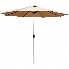 Зонт для сада Афина-мебель AFM-270/8kR-Beige с наклоном
