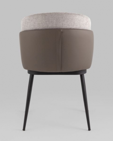 Стул Stool Group Пенелопа рогожка серый с серой экокожей 2 шт.