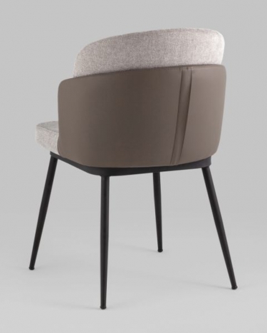 Стул Stool Group Пенелопа рогожка серый с серой экокожей 2 шт.