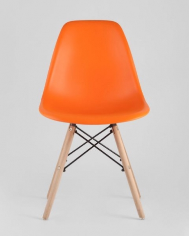 Стул Stool Group Eames Style DSW оранжевый разборный каркас