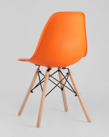 Стул Stool Group Eames Style DSW оранжевый разборный каркас