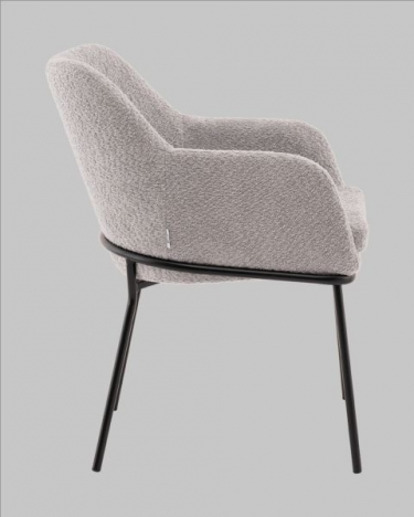 Стул с подлокотниками Stool Group Кози new ткань букле серый