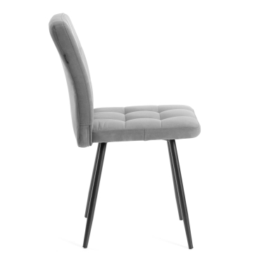 Комплект кресло + стул Tetchair Medeo LT флок , серый/черный, 29, 45х56х89 см