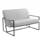 Диван Tetchair Charli LUX/Чарли Люкс велюр/букле, VT shape silver