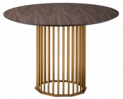 Стол обеденный R-home Patrik д.110 Американский орех /Золото